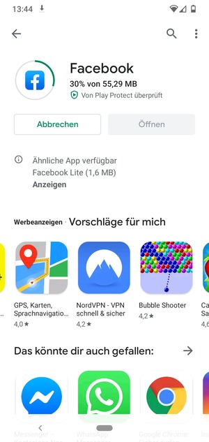 Warten Sie, bis der Installationsprozess  beendet ist