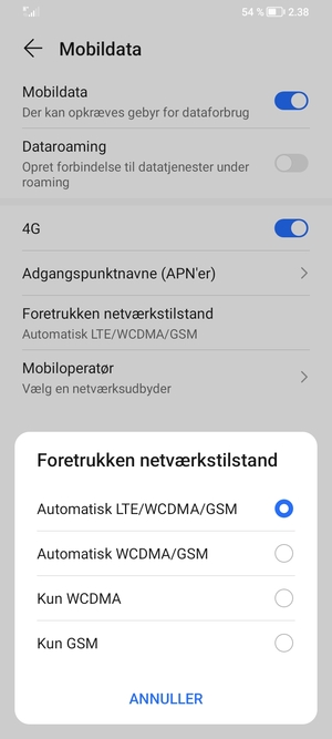 Vælg din foretrukne mulighed