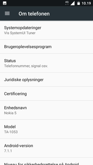 Vælg Systemopdateringer