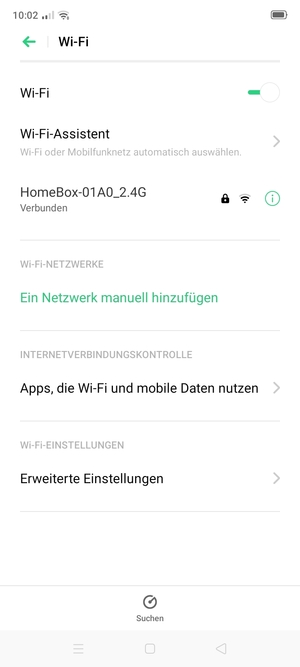 Wählen Sie das Wireless-Netzwerk, zu dem Sie eine Verbindung herstellen möchten