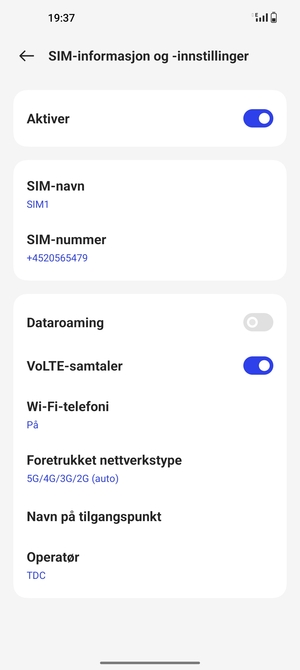 Velg Navn på tilgangspunkt