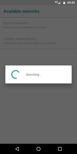 Wait for the search to finish