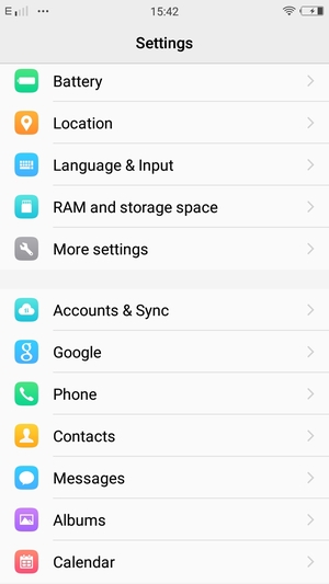Scroll to and select Messages