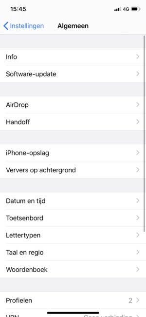 Selecteer Software-update