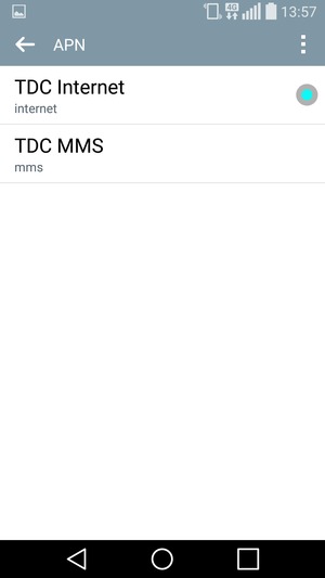 El teléfono ha sido configurado para MMS