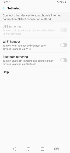 Select Wi-Fi hotspot