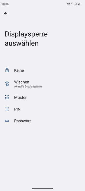 Wählen Sie Muster