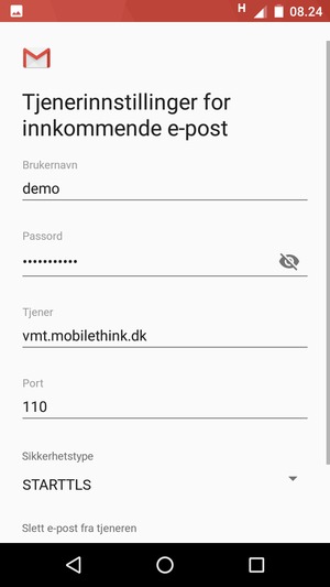 Velg Sikkerhetstype