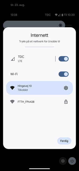 Slå av Wi-Fi