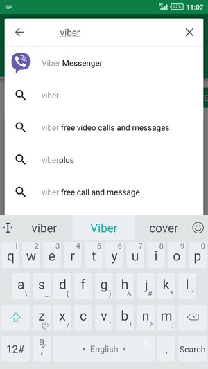 Enter the app name and select Search