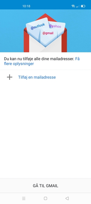 Vælg Tilføj en mailadresse