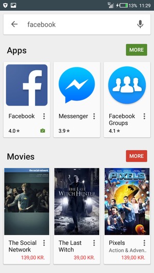 Select the app