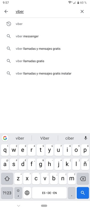 Introduzca el nombre de la aplicación y seleccione Buscar