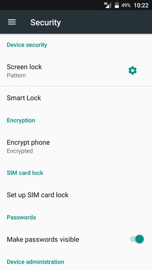 To change the PIN for the SIM card, return to the Security menu and select Set up SIM card lock
