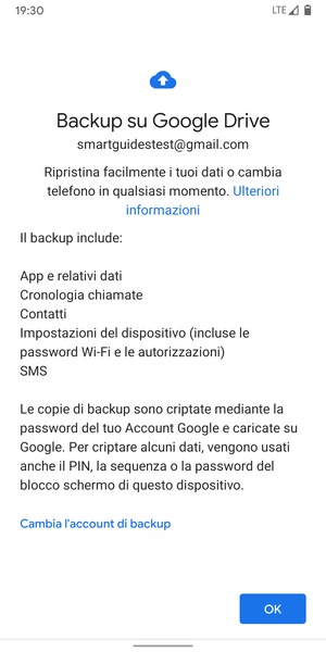 Seleziona OK