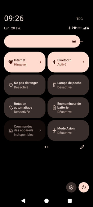 Sélectionnez Internet