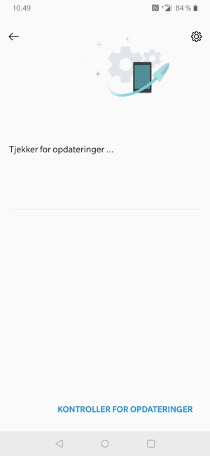 Afvent at søgningen er afsluttet
