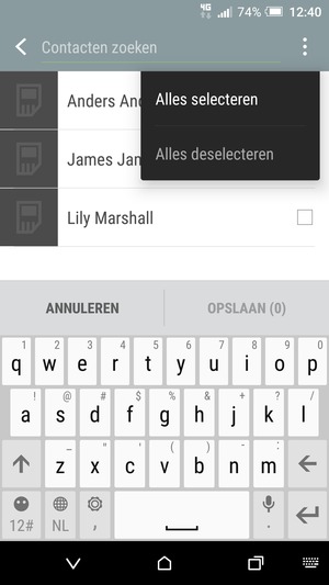 Selecteer Alles selecteren