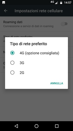 Seleziona la tua opzione preferita