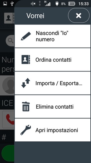 Seleziona Importa / Esporta...