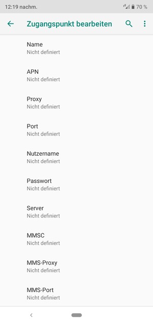 Geben Sie Internet-Informationen ein