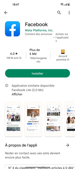 Sélectionnez Installer
