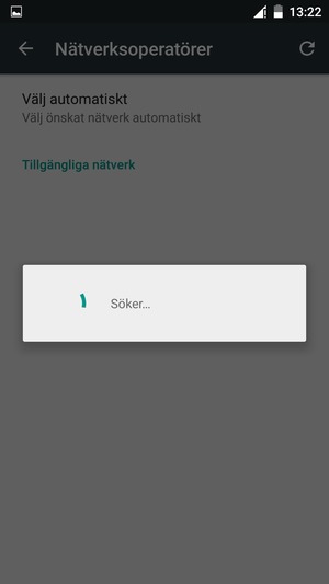 Vänta på att sökningen avslutas