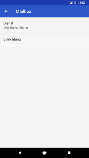 Wählen Sie Einrichtung