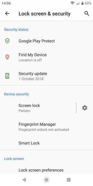 Your phone is now secure with a screen lock