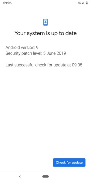Select Check for update