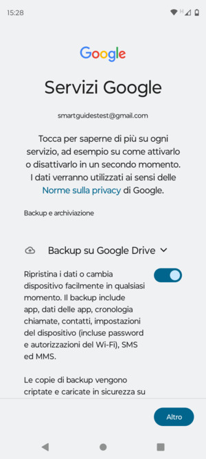 Seleziona Altro