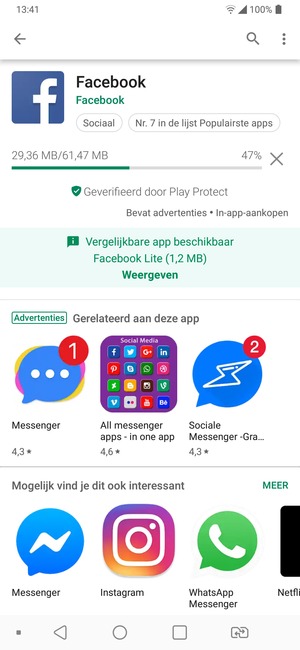 Wacht tot het installatieproces beëindigd is