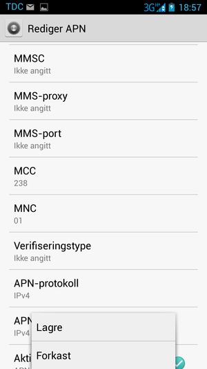 Hvis skjermen ser slik ut, velg menyknappen og velg Lagre