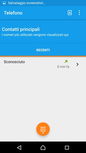 Seleziona il tasto Menu