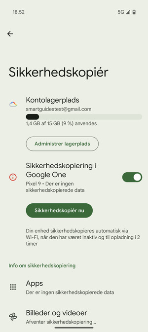 Vælg Kontolagerplads