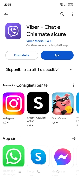 Seleziona Apri