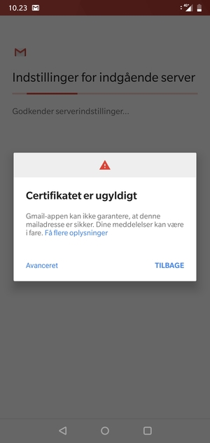Vælg Avanceret