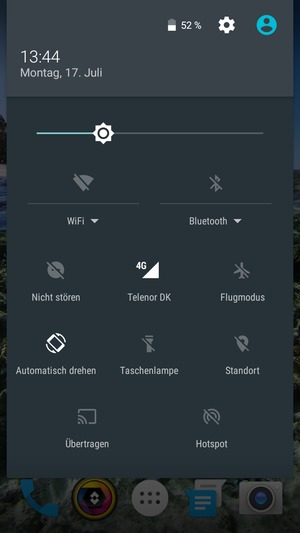 Wählen Sie die Einstellungen-Taste