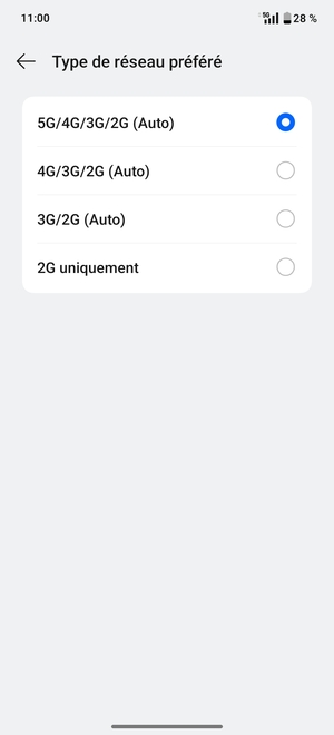 Sélectionnez votre option préférée