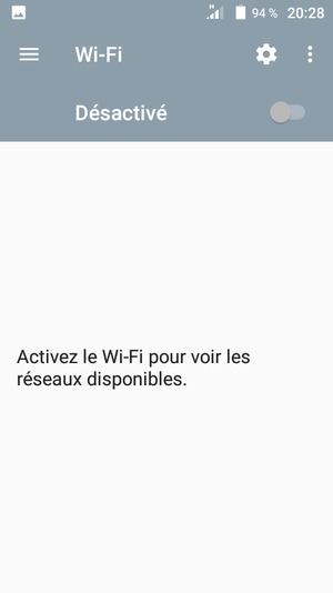 Activer le Wi-Fi