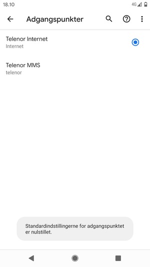 Vælg Menu-knappen
