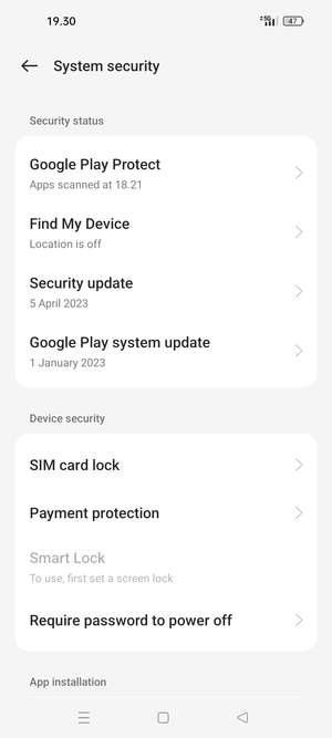Select  SIM card lock