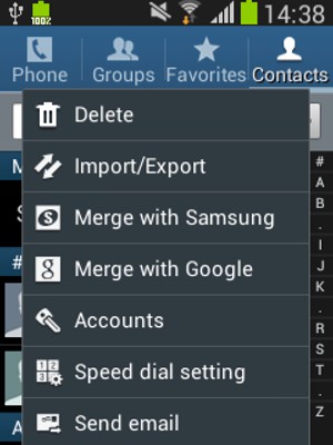 Select Import/Export