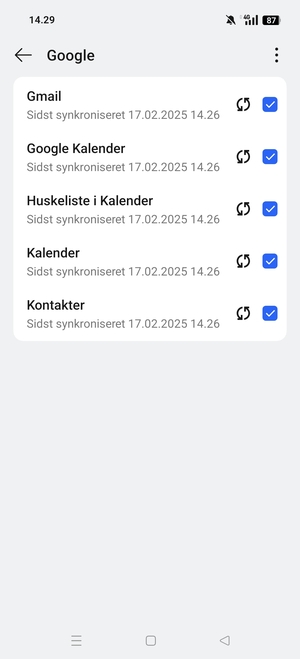Vælg Menu-knappen