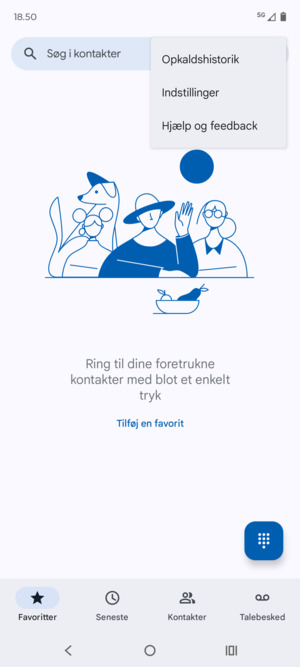 Vælg Indstillinger