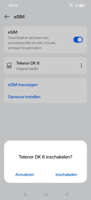 Selecteer Inschakelen