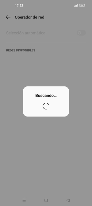 Espere a que la búsqueda termine