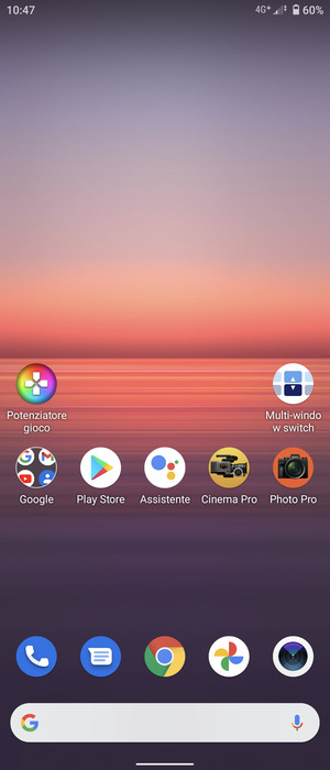 Se viene visualizzata questa schermata, scorri verso l'alto e tieni premuto