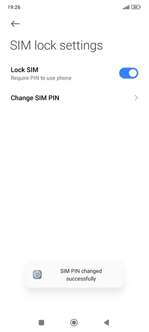 Your SIM PIN has been changed