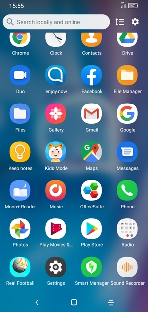 Scroll to and select Settings
